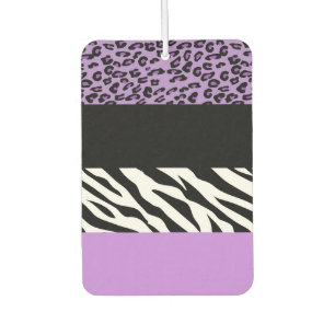 Leopard Print, Zebra Print, Animal Print, Paars Luchtverfrisser