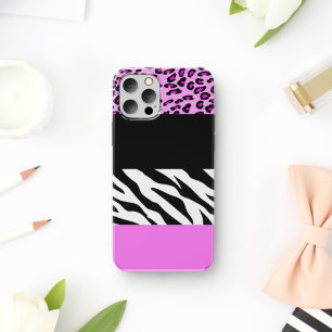 Leopard Print, Zebra Print, Animal Print, Roze iPhone 11 Hoesje