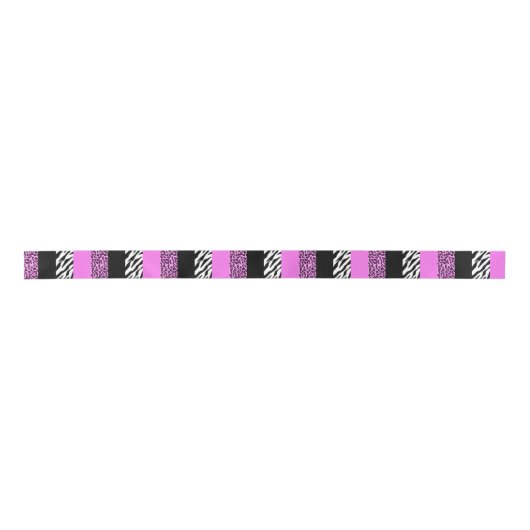 Leopard Print, Zebra Print, Animal Print, Roze Lint (Voorkant)