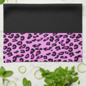 Leopard Print, Zebra Print, Animal Print, Roze Theedoek (Gevouwen)