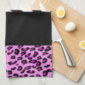 Leopard Print, Zebra Print, Animal Print, Roze Theedoek (Quarter Fold)