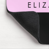 Leopard Print, Zebra Print, Roze, Jouw naam Muismat (Hoek)