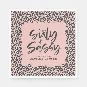 leopard print zestig en sassy party servet