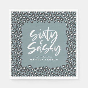 leopard print zestig en sassy party servet