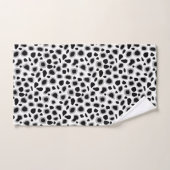Leopard Print, zwart en wit Bad Handdoek (Handdoek)