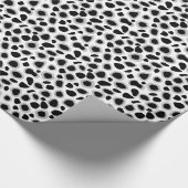 Leopard Print - zwart-wit Cadeaupapier (Hoek)