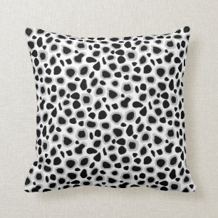 Leopard Print - zwart-wit Kussen