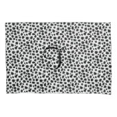 Leopard Print - zwart-wit Kussensloop (Voorkant)