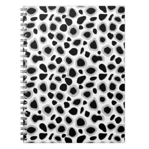 Leopard Print - zwart-wit Notitieboek