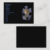 Leopard-profielkaart Visitekaartje (Voorkant / Achterkant)