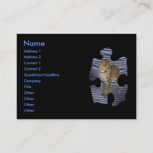 Leopard-profielkaart Visitekaartje