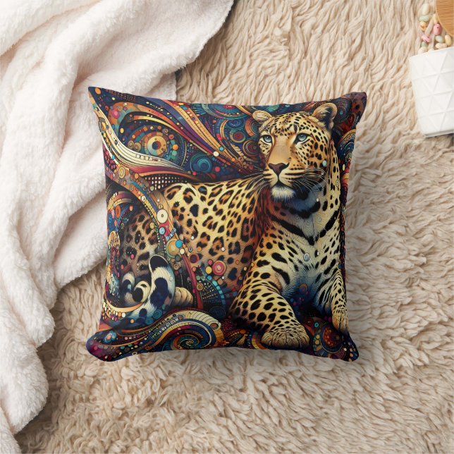Leopard Pulse: Levendig Oerwoud Verrukking Kussen (Deken)