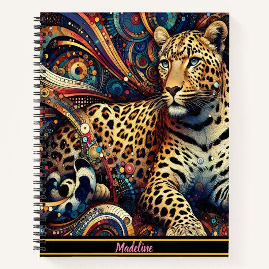Leopard Pulse: Levendig Oerwoud Verrukking Notitieboek (Voorkant)