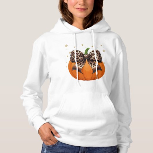 Leopard Pumpkin Hoodie (Voorkant)