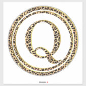 Leopard Q Sticker (Vel)