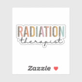 Leopard Radiation Therapist, Rad Therapy Afstudeer Sticker (Vel)