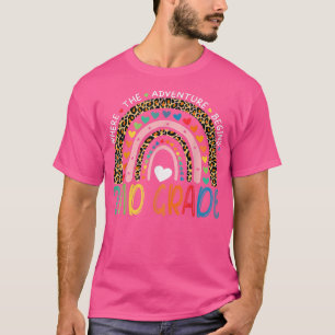 Leopard Rainbow 2e graad waar het avontuur begon T-shirt