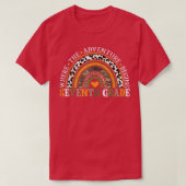 Leopard Rainbow 7th Grade Where The Adventure Begi T-shirt (Design voorkant)