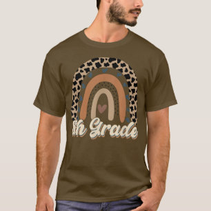 Leopard Rainbow 8e année, retour à l'école T-shirt