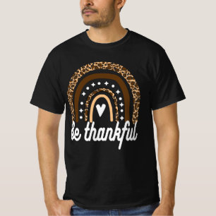 LEOPARD RAINBOW - BE THANKFUL T-SHIRT