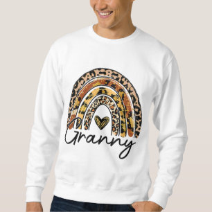 Leopard Rainbow Granny Blessed Granny Herfst Thank Trui