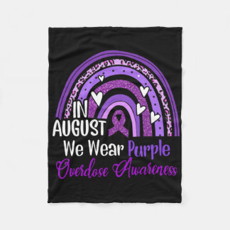 Leopard Rainbow In augustus Draag we Paarse overdo Fleece Deken