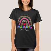 Leopard Rainbow Kindergarten T-shirt (Voorkant)