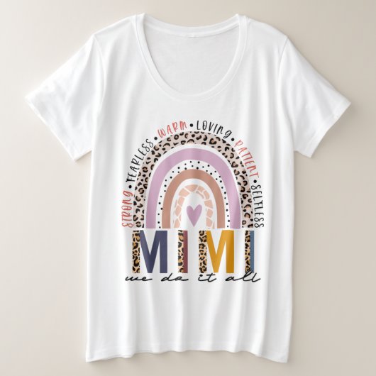 Leopard Rainbow Mimi Life, bienheureux Mimi (Design devant)