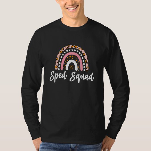 Leopard Rainbow Sped Squad T-shirt (Voorkant)