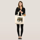 Leopard Resting in Tree Grote Tote Bag (Voorkant (model))