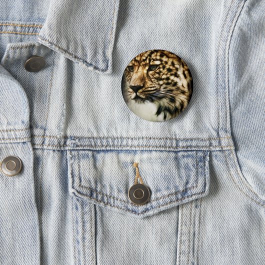 Leopard Ronde Button 5,7 Cm (In situ)