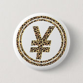 Leopard ¥ ronde button 5,7 cm (Voorkant)