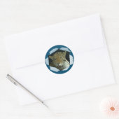 Leopard   ronde sticker (Envelop)