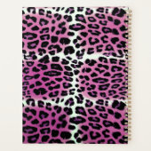 Léopard rose et Parties scintillant rose noire sur (Dos)