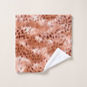 Léopard rose rose (Gant de toilette)