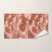 Léopard rose rose (Serviette à main)