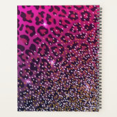 Léopard rose violet noir brillant (Dos)