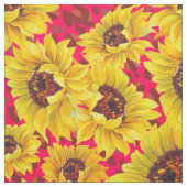 léopard rouge et tissu jaune de tournesol (Échantillon)