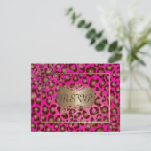 -leopard-RSVP's vereisen 5x7 uitnodigingen (Staand voorkant)