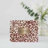 -leopard-RSVP's vereisen 5x7 uitnodigingen (Staand voorkant)