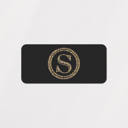 Leopard S Labels (Design 1)