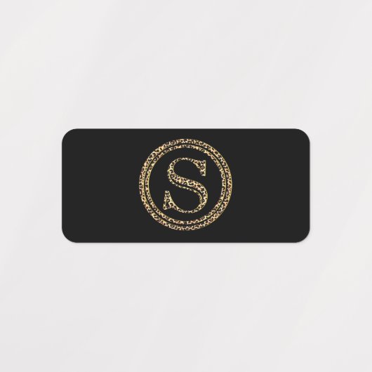 Leopard S Labels (Design 2)