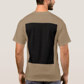 Leopard safari noir unisex T-shirt (Dos)