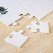 Leopard sauvage dans le puzzle de la neige (Côté)