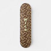 Léopard sauvage (personnalisable) Skateboard Deck (Devant)