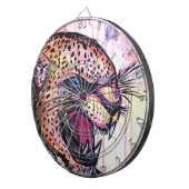 Leopard Scream Dartbord (Voorkant Rechts)