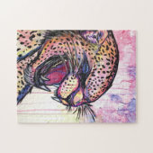 Leopard Scream Legpuzzel (Horizontaal)
