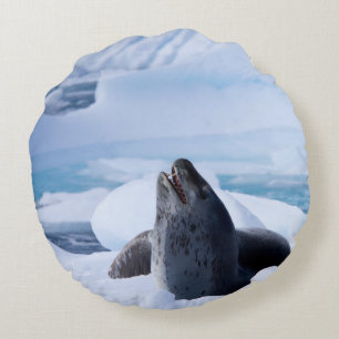 Leopard Seal Rond Kussen