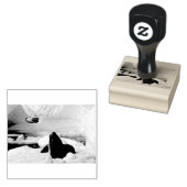 Leopard Seal Rubberstempel (Gestempeld)