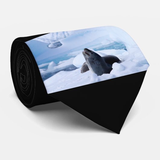 Leopard Seal Stropdas (Opgerold)